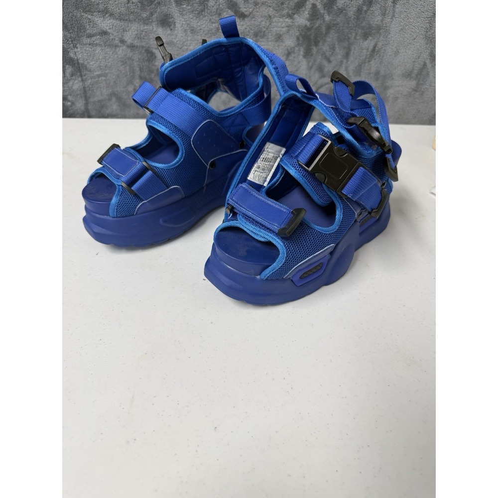 Anthony Wang Mulberry-01 Blue Platform Sandals Chunky Rave Festival Wedge Shoes